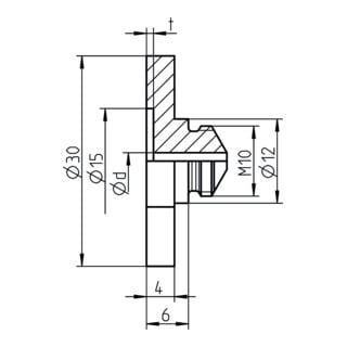 Gesipa Piastra bocchino di ricambio 16/36, per 6pz. in alluminio