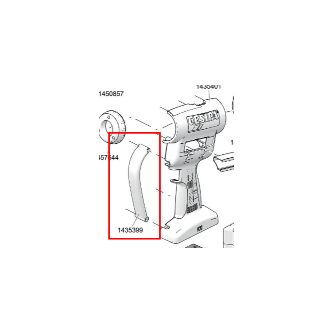 Gesipa pièce de rechange AccuBird