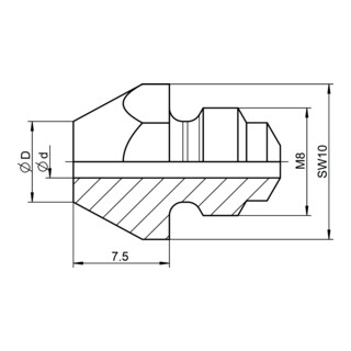 Gesipa pièce de rechange embout buccal 10/18