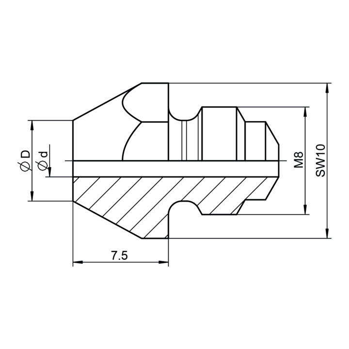Gesipa pièce de rechange embout buccal 10/18