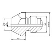 Gesipa pièce de rechange embouchure 10/24-3
