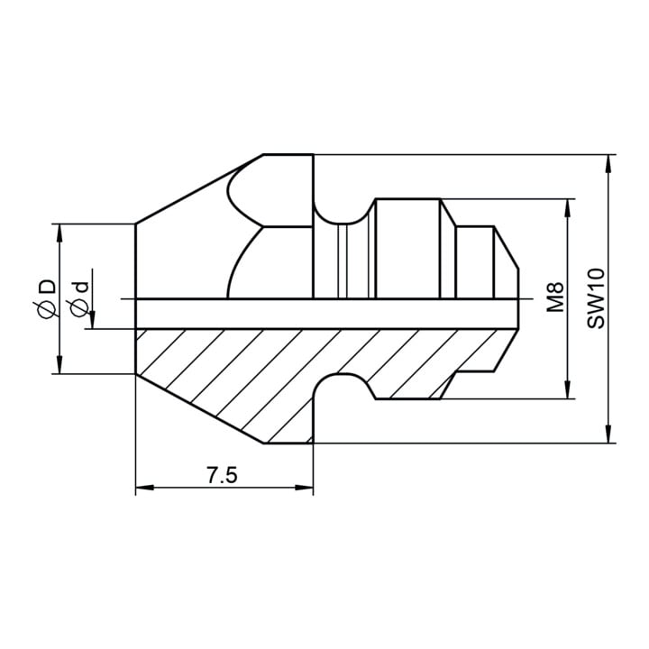 Gesipa pièce de rechange embout buccal 10/27