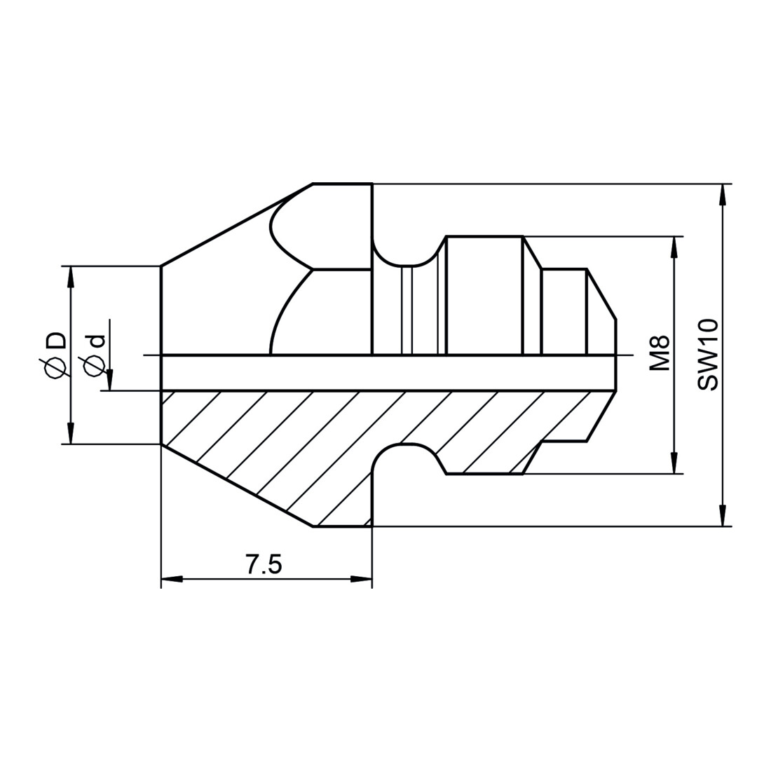 Gesipa pièce de rechange embouchure 10/27