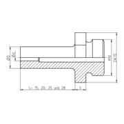 Gesipa pièce de rechange embout buccal 20 extérieur AV SL 20-3