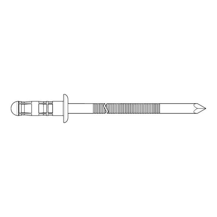 Gesipa Poly-Bulb Blindklinknagel Alu/Staal 4,8 x 11