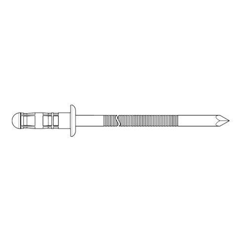 Gesipa Poly-Bulb Blindklinknagel Alu/Staal 4.8 x 16