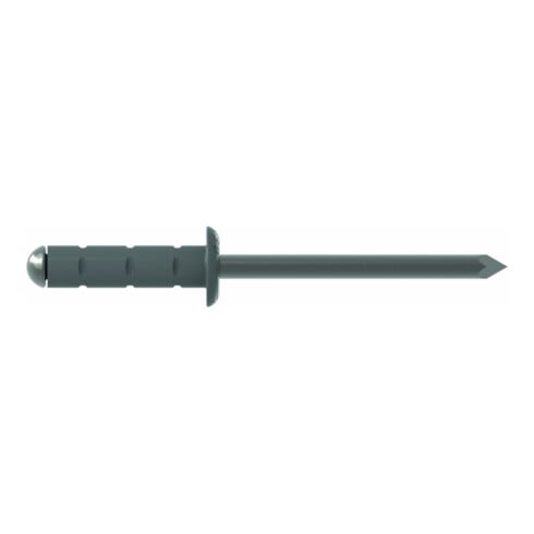Gesipa PolyGrip Blindniete Alu/Nirosta 4,8 x 25 F RAL 9007 Graualuminium