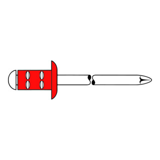 Gesipa PolyGrip Blindniete Alu/Nirosta farbig legiert