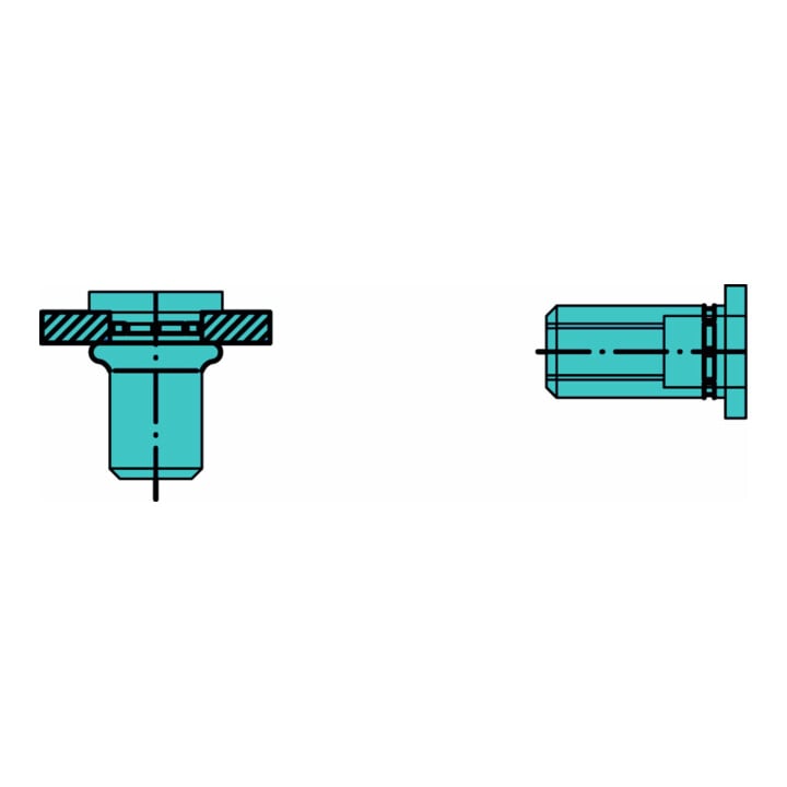 Gesipa PolyGrip Blindnietmuttern Mini-Pack Edelstahl A2 M 6 x 9 x 18