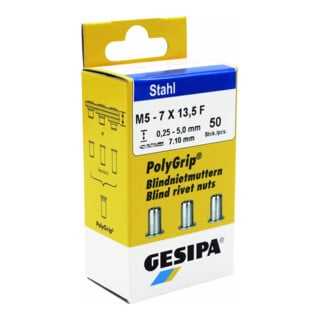 Gesipa PolyGrip Blindnietmuttern Mini-Pack Stahl