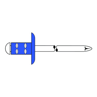 PolyGrip rivets aveugles à tige multigrip acier/acier galvanisé Gesipa