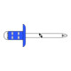 Gesipa PolyGrip PolyGrip Rivet aveugle à tige multiple acier/galvanisé K 12 4 x 13 S-1