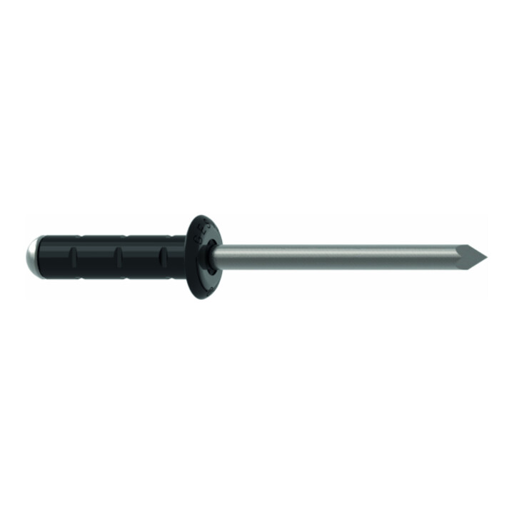 Gesipa PolyGrip Rivet aveugle Alu/Nirosta 4,8 x 15 F RAL 9005 noir profond