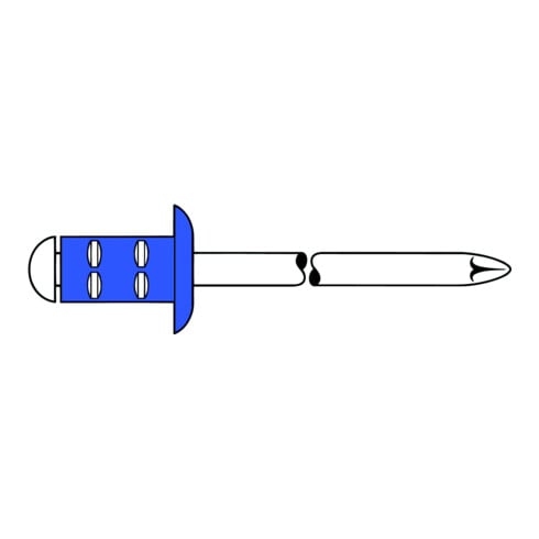 Gesipa PolyGrip rivet aveugle Multigrip acier/pièce galvanisé 3,2 x 9,5 S