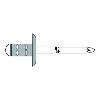 ART 88475 Rivet aveugle PolyGrip multi-études aluminium/acier galv.