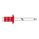 Gesipa PolyGrip Rivets aveugles Alu/Nirosta 4,8 x 10 F RAL 9010 Blanc pur