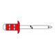 Gesipa PolyGrip Rivets aveugles Alu/Nirosta 4 x 10 RAL 9010 Blanc pur
