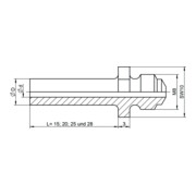 Gesipa reservedeel mondstuk 10/32 speciale lengte-3