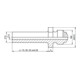 Gesipa reservedeel mondstuk 10/32 speciaal lengte 20 mm