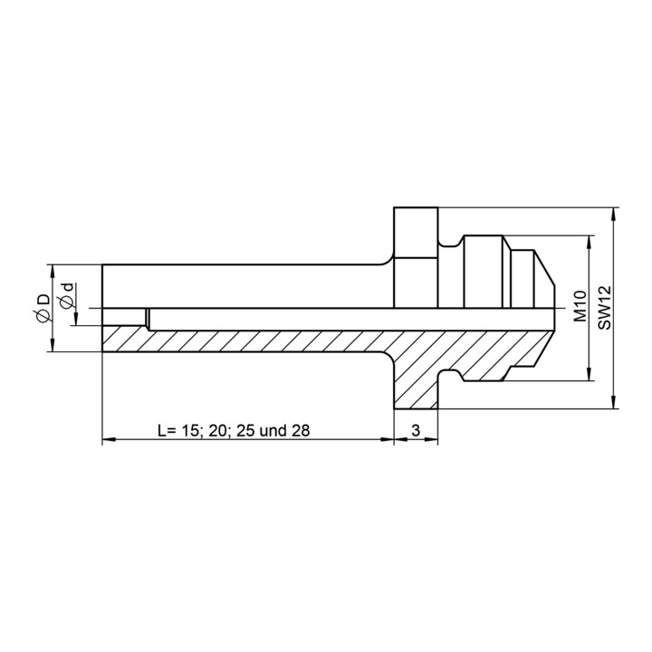 Gesipa reservedeel mondstuk 16/32 speciaal lengte 15 mm