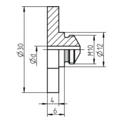 Gesipa reservedeel plaat mondstuk P 16/36 (zonder uitsparing)-3