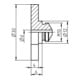 Gesipa reservedeel plaat mondstuk P 17/27 (zonder uitsparing) voor verzonken kop