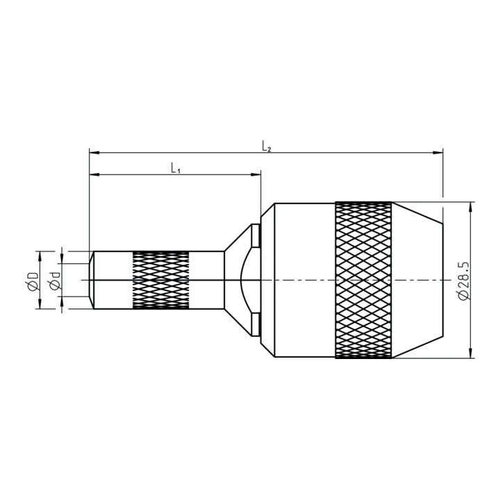 Gesipa reservedeel strooier mondstuk 4.0 compleet met openingsmechanisme (lang)