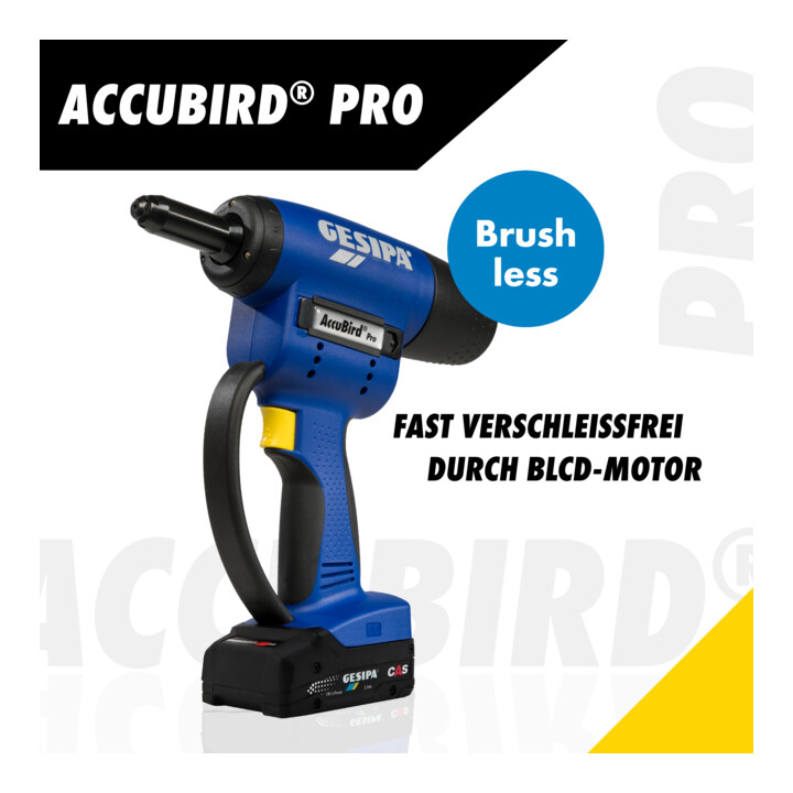 GESIPA Riveteuse sans fil AccuBird Pro, Type: CAS