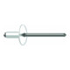 Gesipa rivets aveugles aluminium/acier grande tête 5 x 30 K 14