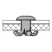 Gesipa Rivetti ciechi a espansione, alluminio/acciaio 4,8x25-3
