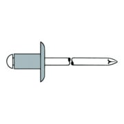 Gesipa Rivetti ciechi, alluminio/alluminio, testa grande