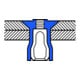 Gesipa Rivetti ciechi MEGA GRIP, acciaio/acciaio, testa svasata 4,8x10,5-3