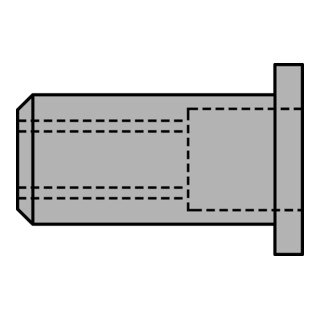 Gesipa Dado per rivetti ciechi Mini Pack, M4 corto