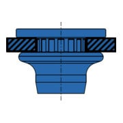 Gesipa SoftGrip® Blindnietmutter Stahl M6 X 9 X 20 K18 KB 0.5-4.5-4