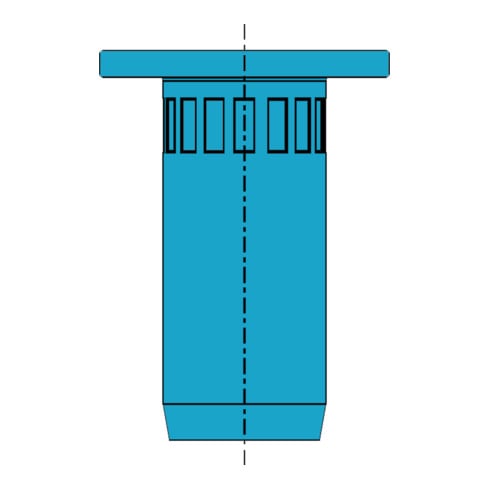 Gesipa SoftGrip® écrou à rivet aveugle acier inoxydable A2 M6 X 9 X 20 K18 KB 4.5-6.5