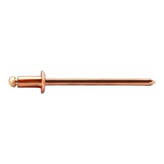 GESIPA Spenglerniete 3,2 x 12 Kupfer/Bronze Flachrundkopf