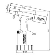Gesipa Strumento di regolazione per bulloni di serraggio TAURUS 3, 4,8mm Magna-Grip®-3