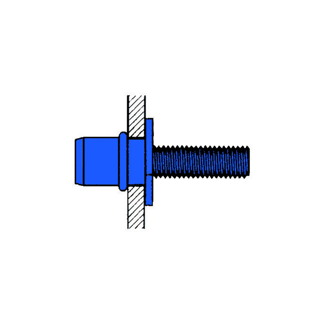 Gesipa Vite per rivetti ciechi, acciaio M 4x6x11