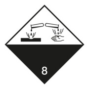 Gevaarsetiket bijtende stoffen, type: 04100