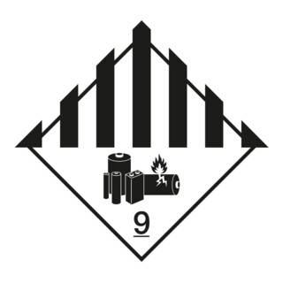 Gevaarsetiket lithiumbatterijen, type: 04150