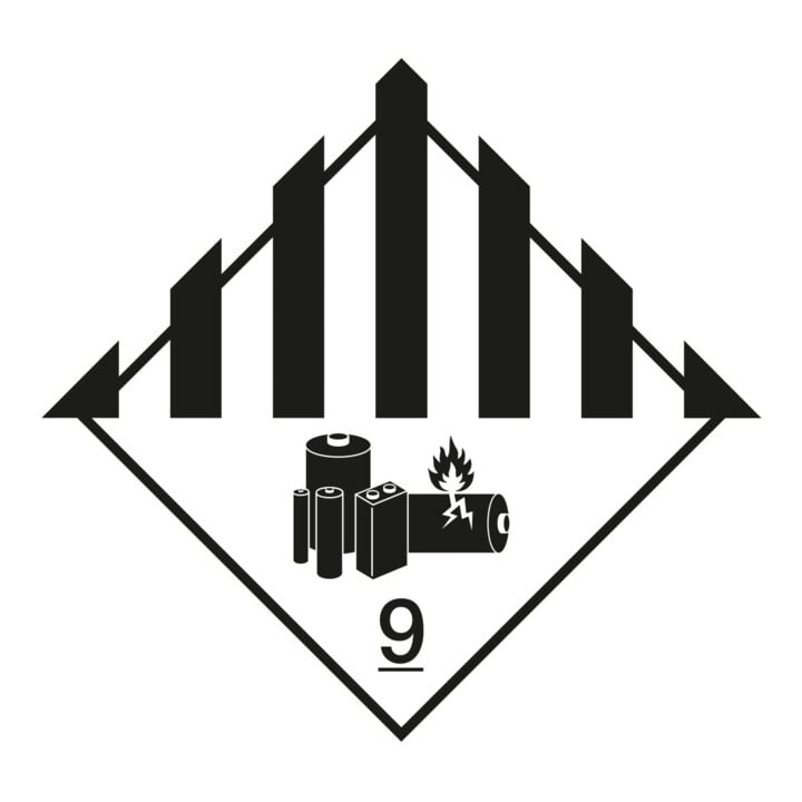 Gevaarsetiket lithiumbatterijen, type: 04150
