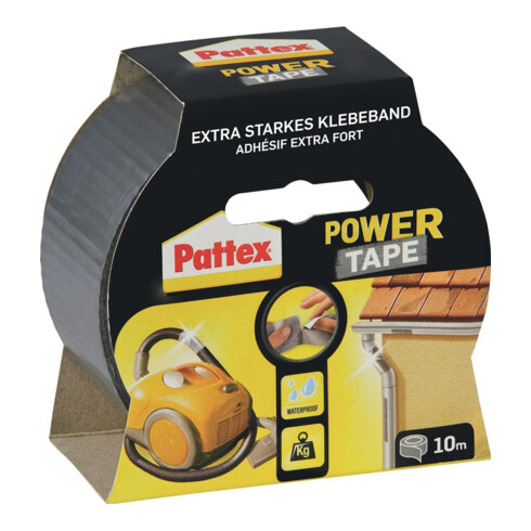 Gewebeband Power-Tape silber-grau L.10m B.48mm Rl.PATTEX