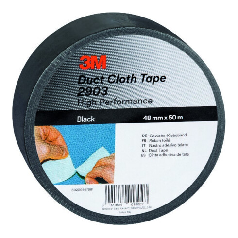 Gewebeband Scotch® 2903 schwarz L.50m B.48mm Rl.3M