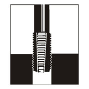 Gewindeeinsatz DIN 8140 Typ Stand.f.M6x1mm rostfr.Stahl 1,5xD 100 St.V-COIL