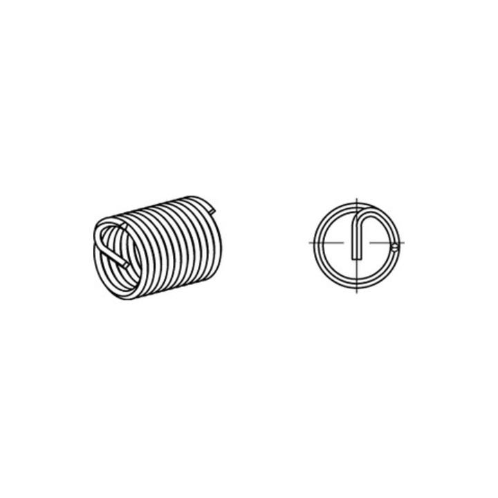 Gewindeeinsatz R 88330 FormA M4x 8 A 2 25 Stück AMECOIL