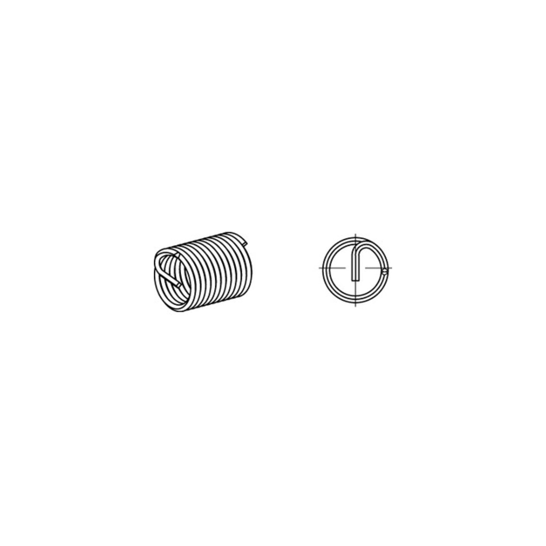 Amecoil Gewindeeinsatz DIN 8140 Typ SR Edelstahl A2