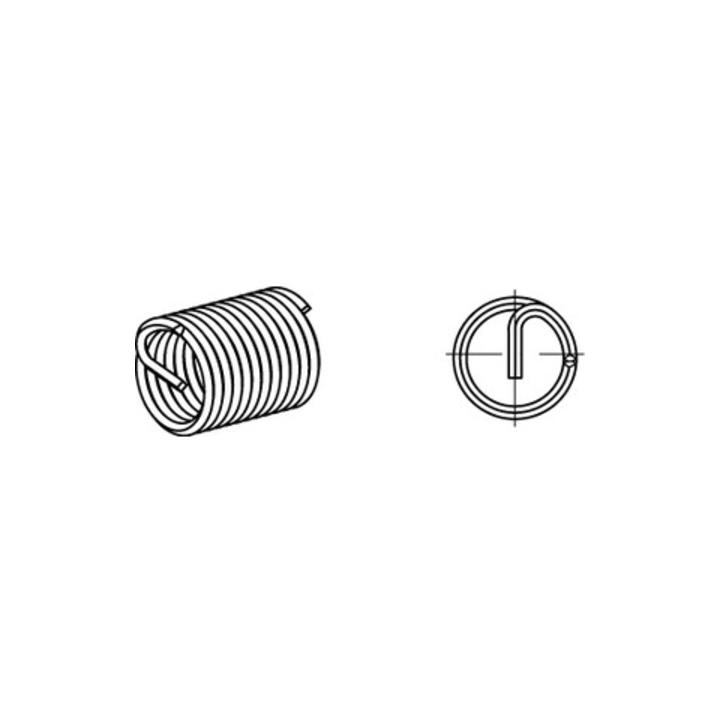 Gewindeeinsatz R 88331 FormA-Fein M14x1,25x12,4 A 2 15 Stück AMECOIL