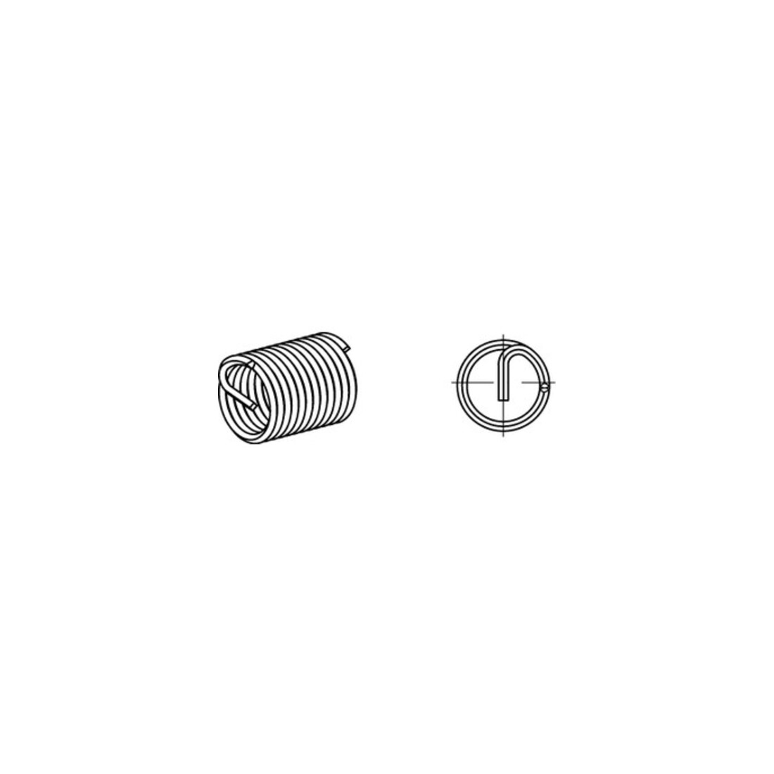 Gewindeeinsatz R 88331 FormA-Fein M8x1x16 A 2 25 Stück AMECOIL