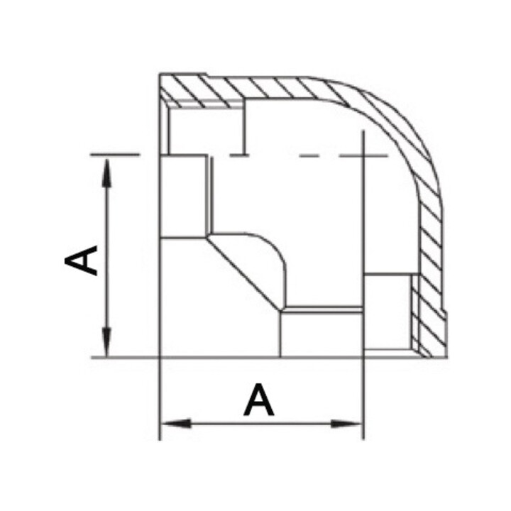 Gewindefitting 90Grad IG NPS 2 Zoll