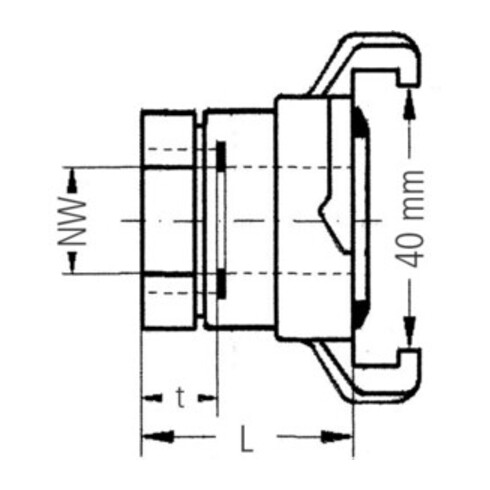 Gewindestück GEKA plus 2000 MS IG G 1/2 Zoll drehb.SB KARASTO